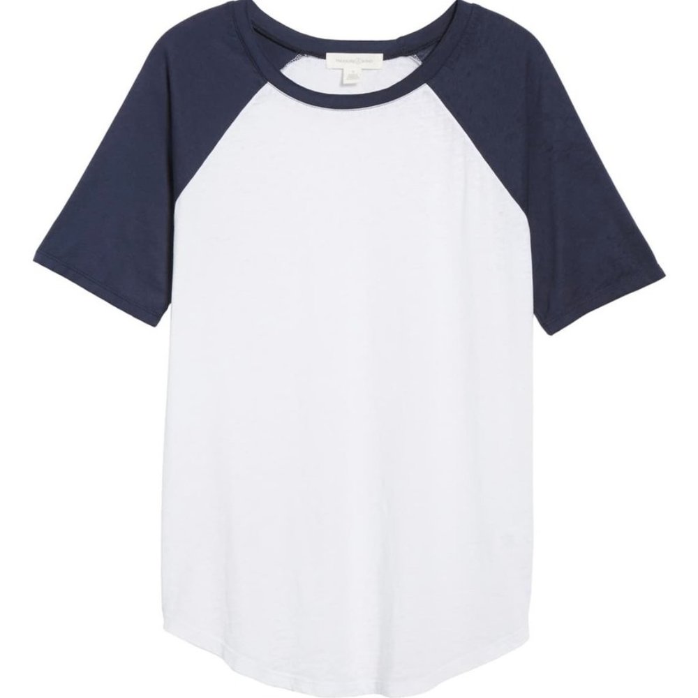 Treasure and Bond Varsity Baseball Tee